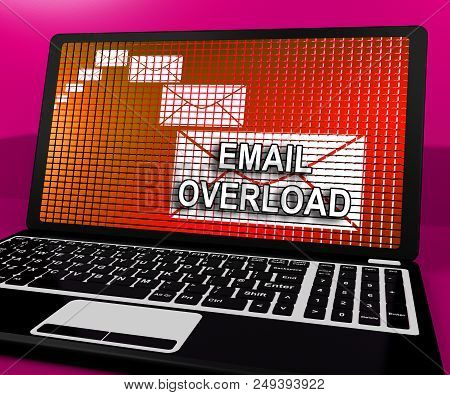 Email Overload Spam Communication Stress 3D Rendering