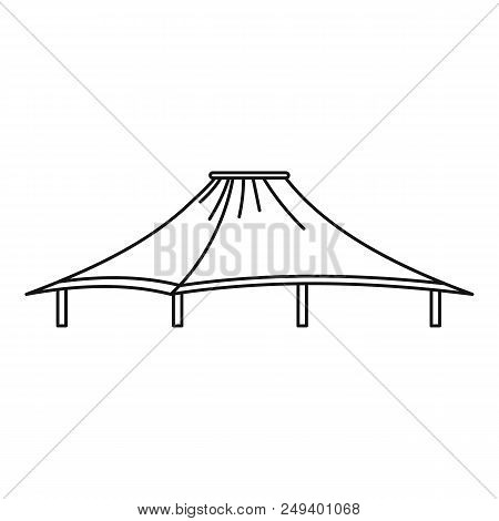 Shelter Tent Icon. Outline Illustration Of Shelter Tent Vector Icon For Web Design Isolated On White