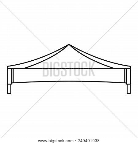 Folding Tent Icon. Outline Illustration Of Folding Tent Vector Icon For Web Design Isolated On White