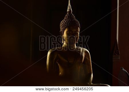 Golden Buddish State In The Art Style
