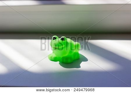 Set Of Toys For Babies On A White Table