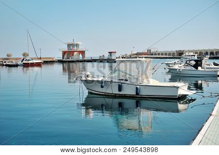 The Boats  In Port Of Acciaroli, Cilento National Park. Salerno. Southern Italy