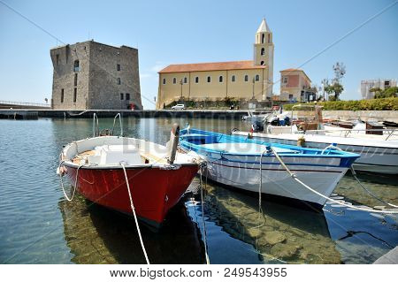 The Boats  In Port Of Acciaroli, Cilento National Park. Salerno. Southern Italy