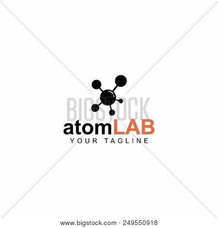 Atom Lab Logo Design, Symbol Of Science