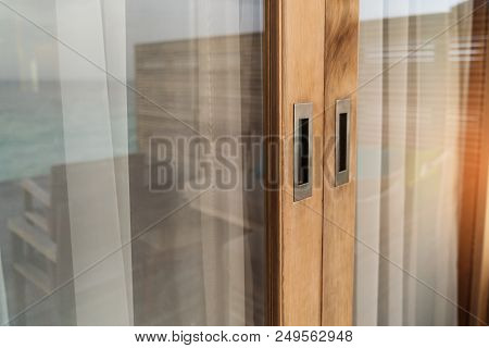 Beautiful Tropical Maldives Island Summer Vacation With Door Villa In Luxury Resport Background.