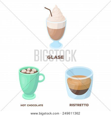 Different Kinds Of Coffee Cartoon Icons In Set Collection For Design. Coffee Drink Vector Symbol Sto
