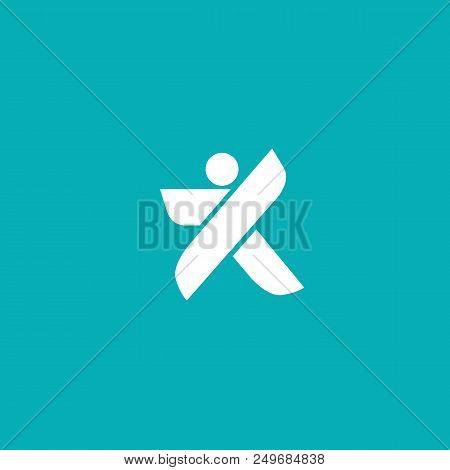 Vector Illustration, Graphic Design Editable Design. Active Person With Leafl Logo. Fitness, Sport W