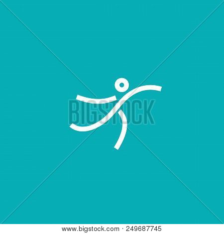 Vector Illustration, Graphic Design Editable Design. Active Person With Leafl Logo. Fitness, Sport W