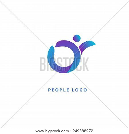 Vector Illustration, Graphic Design Editable Design. Active Person With Leafl Logo. Fitness, Sport W