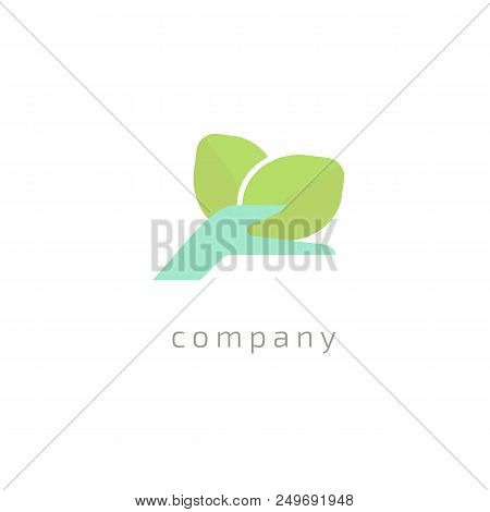 Vector Illustration, Graphic Design Editable Design. Happy People With Leafl Logo. Fitness, Sport We