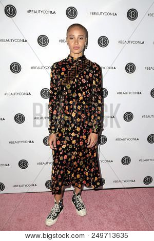 LOS ANGELES - JUL 14:  Adwoa Aboah at the Beautycon Festival LA 2018 at the Convention Center on July 14, 2018 in Los Angeles, CA