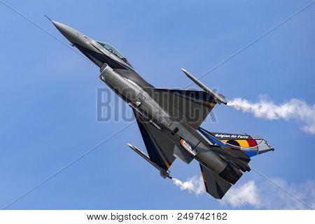 Raf Fairford, Gloucestershire, Uk - July 13, 2014: Belgian Air Component (belgian Air Force) General