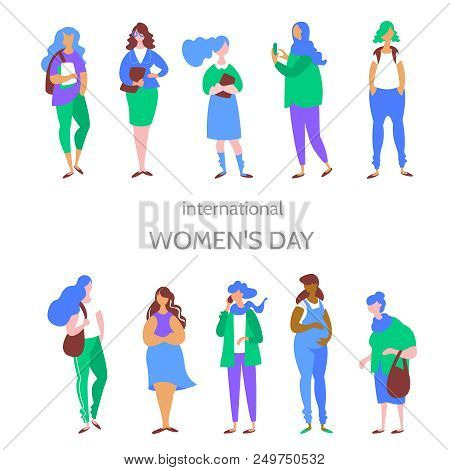 Group Multiethnic Women Different Age