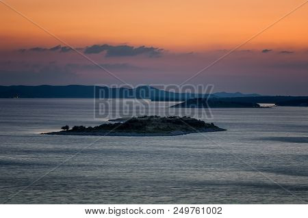 Amazing Kornati Archipelago Of Croatia. Northern Part Of Dalmatia. Sunny Detail Of Stomorski Islands