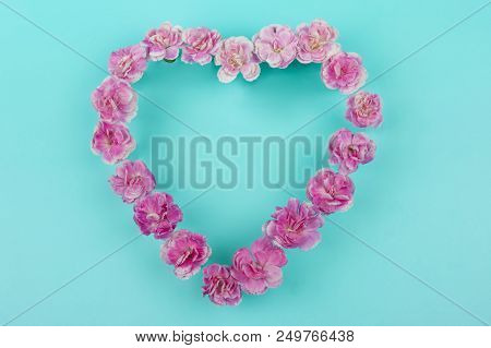 Flower Flat Lay Flower Fream Romantic Concept