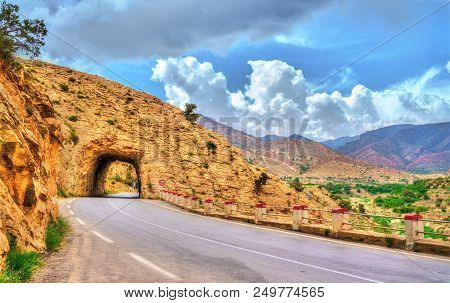 Road N31 In Batna Province Of Algeria. North Africa