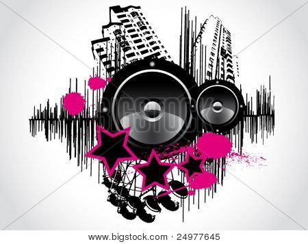 Vector suono Grunge Background. EPS 1
