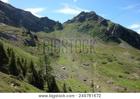 Lagorai Mountain Range In The Eastern Alps In Trentino, Italy