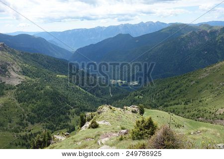 Lagorai Mountain Range In The Eastern Alps In Trentino, Italy