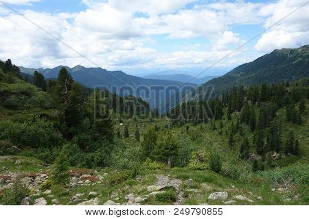 Lagorai Mountain Range In The Eastern Alps In Trentino, Italy
