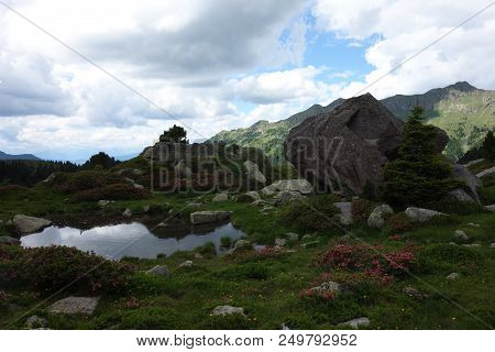 Lagorai Mountain Range In The Eastern Alps In Trentino, Italy