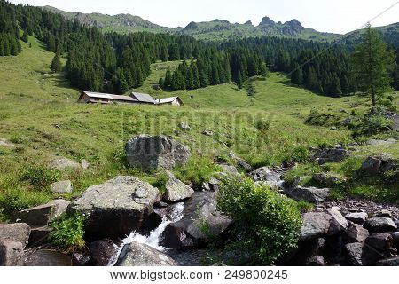 Lagorai Mountain Range In The Eastern Alps In Trentino, Italy