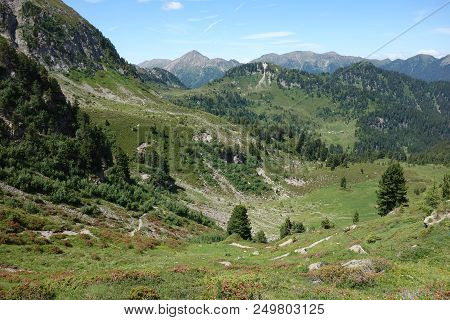 Lagorai Mountain Range In The Eastern Alps In Trentino, Italy