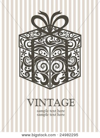 Vintage gift box.