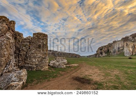 Geological Reservation Cheile Dobrogei Located In Constanta County Romania