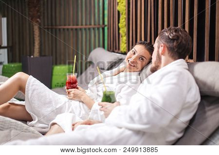 Spa Program For Couples. Romantic Date For Amorose In The Spa Resort