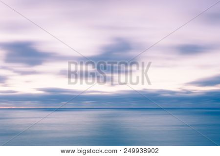 Dranatic Cloudy Sky Sunrise Over Atlantic Ocean, Fl, Usa