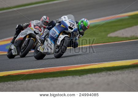 วาเลนเซีย สเปน - 6 พฤศจิกายน:71 # Baldolini อเล็กซ์คอร์ติ Cludio #25 ใน motogp ของ Comuni ที่ Grand Prix