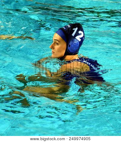 Budapest, Hungary - Jul 20, 2017. Szilagyi Dorottya (hun) In The Preliminary Round. Fina Waterpolo W