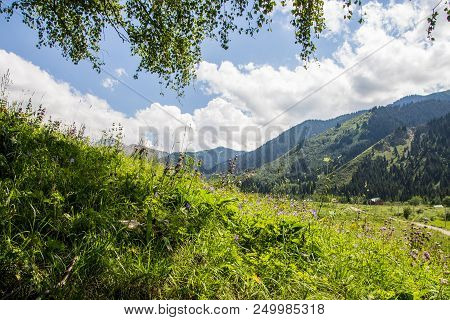 Mountains Landscape Of The Kaskelen Gorge In The Tien-shan Mountains, Almaty, Kazakhstan