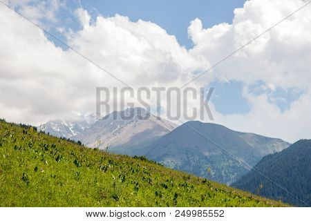 Mountains Landscape Of The Kaskelen Gorge In The Tien-shan Mountains, Almaty, Kazakhstan