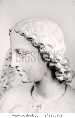 Statue Of Angel Inside The Monastery Catholic Church Of The Mother Of God - The Queen Of Palestine (