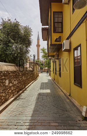 Streets Of Old Town Kaleici - Antalya, Turkey.