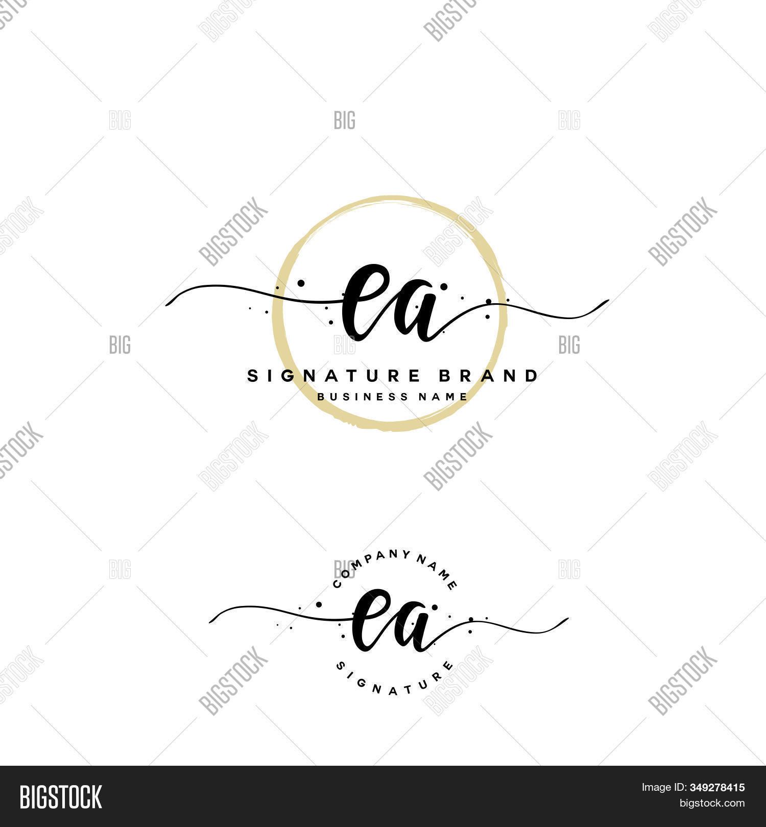 E Ea Initial Letter Vector & Photo (Free Trial) | Bigstock