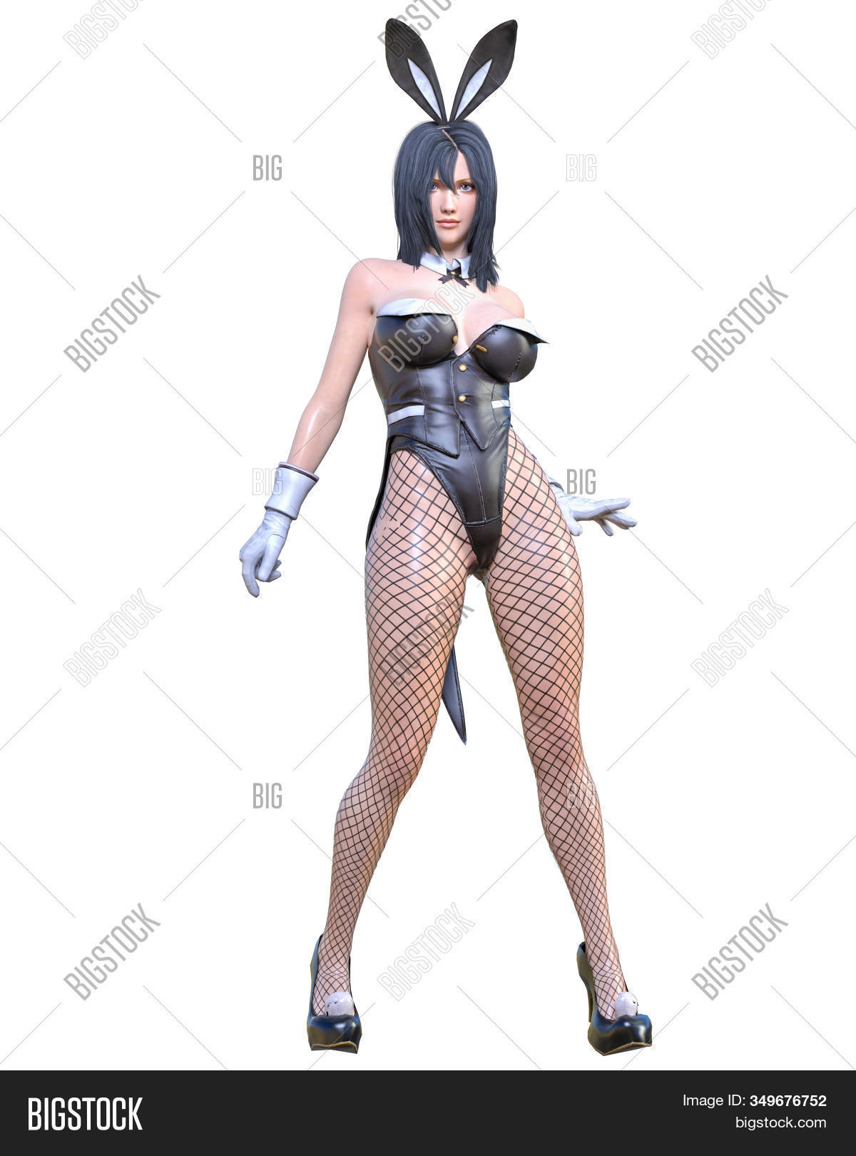 3d Sexy Anime Bunny Image Photo Free Trial Bigstock