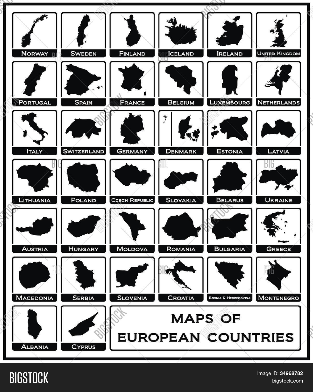 European Map Vector File Vector - Maps Vector & Photo (Free Trial) | Bigstock