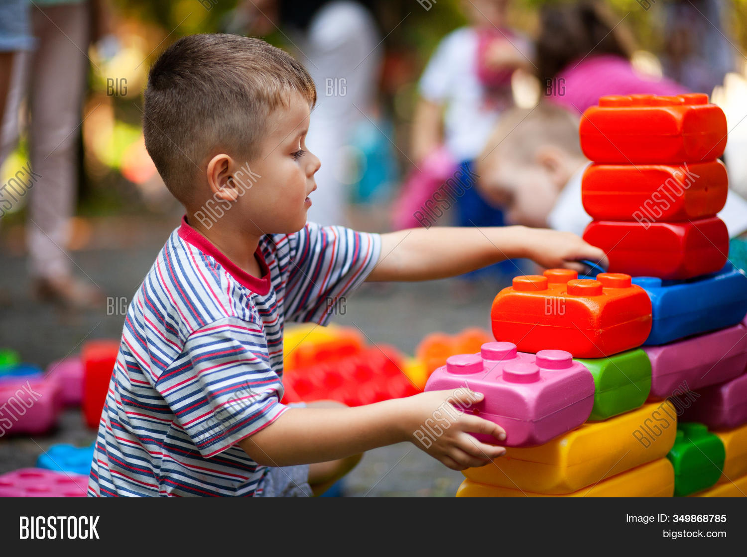 large plastic bricks
