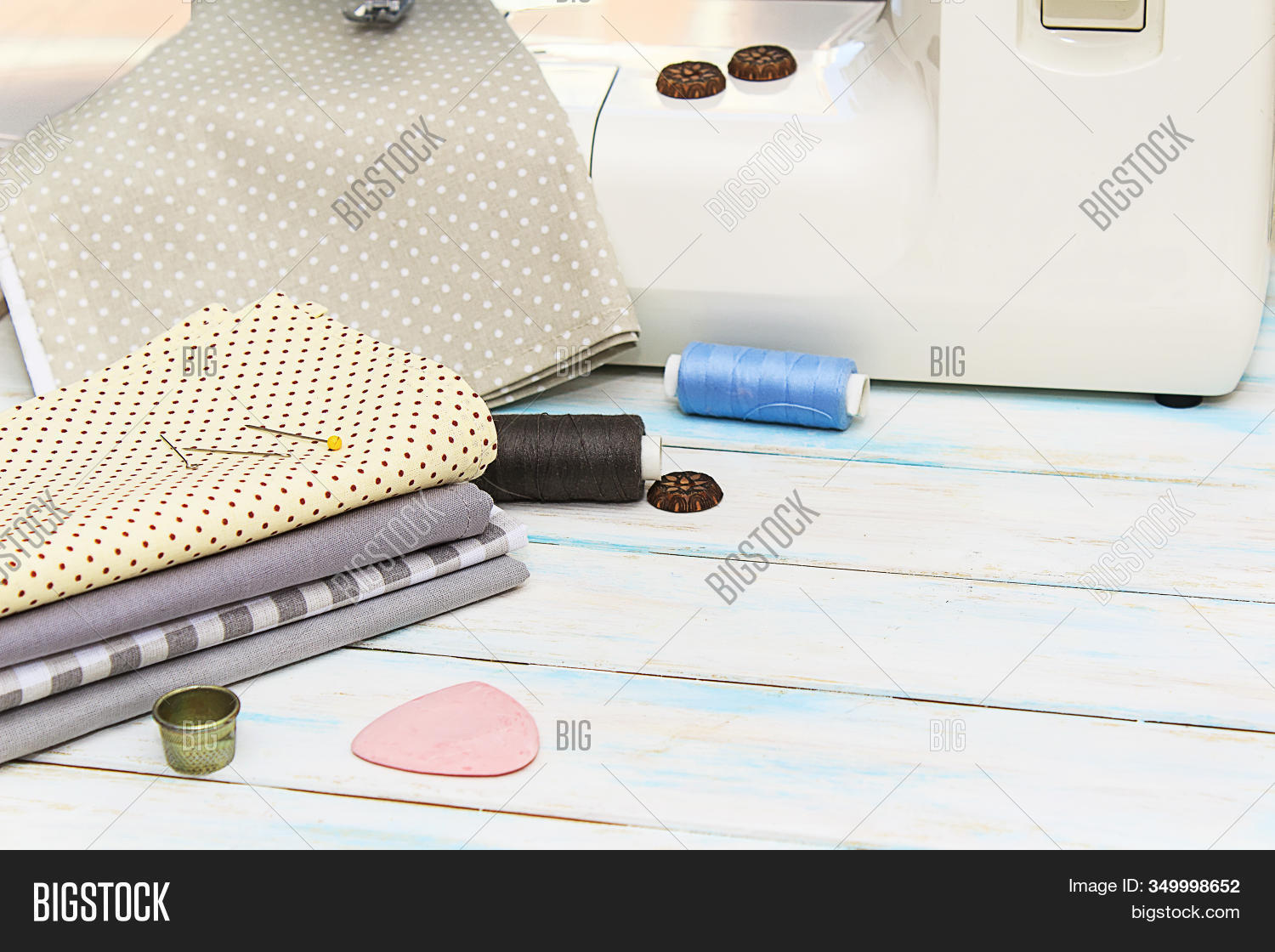 Sewing Tools Fabric On Image & Photo (Free Trial) Bigstock