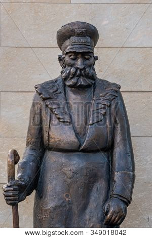 Tbilisi, Georgia 22 January 2020 - Statue Of Tbilisi Janitor