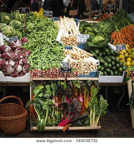 Farmers Grocery Market In Copenhagen City Center, Torvehallerne