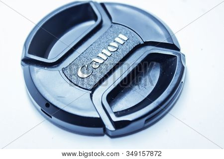 Utter Pardesh , India - Canon Lens Cover , A Picture Of Canon Lens Cover In Noida 3 Feb 2020