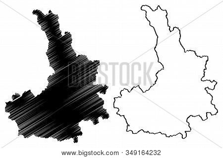 District Of Pristina (republic Of Kosovo And Metohija, Districts Of Kosovo, Republic Of Serbia) Map 