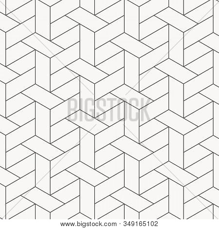 Linear Pattern With Crossing Thin Poly Lines, Polygons. Abstract Geometric Texture. Pattern Is On Sw