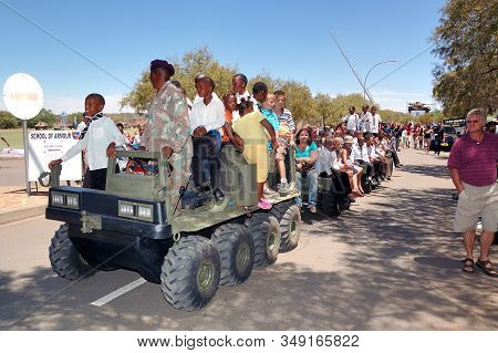 Bloemfontein, South Africa - November 1, 2008: A South African Army Gecko 8x8 Wheeled Amphibious All