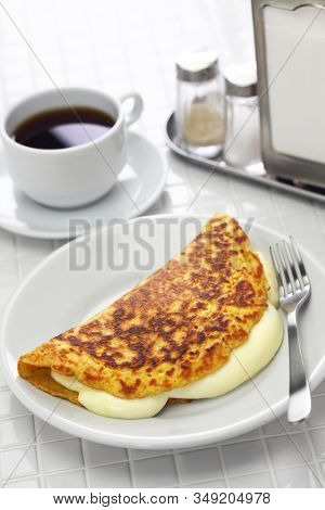 cachapa, venezuelan corn pancake with handmade cheese