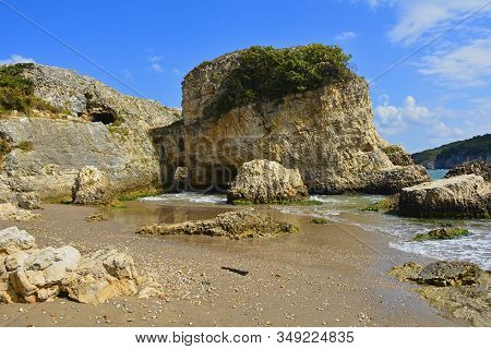 The Black Sea Coast At Kilimli Bay, Near Agva, Sile, In North West Turkey